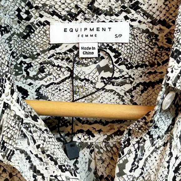 Equipment Femme Women's Classic Sandwashed Crepe De Chine Silk Slim Size S - Picture 6 of 12